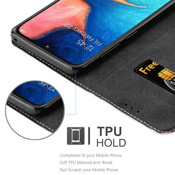 Fordral för Samsung Galaxy A10e / A20e Skal med magnetisk stängning, ståfunktion och kortficka Mobilskydd