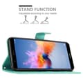 Miniatyrbillede 4 af 8: Honor 7X Pungetui Cover Blomster ()