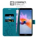 Miniatyrbillede 3 af 8: Honor 7X Pungetui Cover Blomster ()