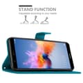Pikkukuva 4 / 8: Honor 7X Suojakotelo Suojakuori Lompakkokotelo Matkapuhelinkotelo Kukat jossa on magneettisuljenta, jalusta-toiminto ja korttipaikat