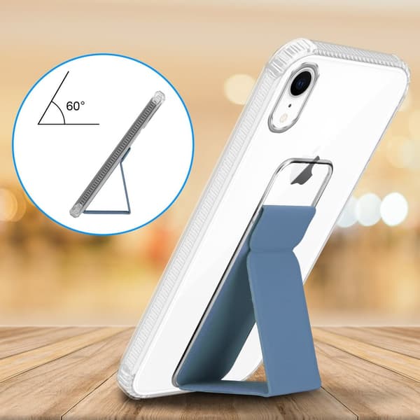 iPhone XR Skal Fodral Mobilskydd Skyddsfodral Case Cover av flexibelt TPU-silikon med hållare och stativfunktion
