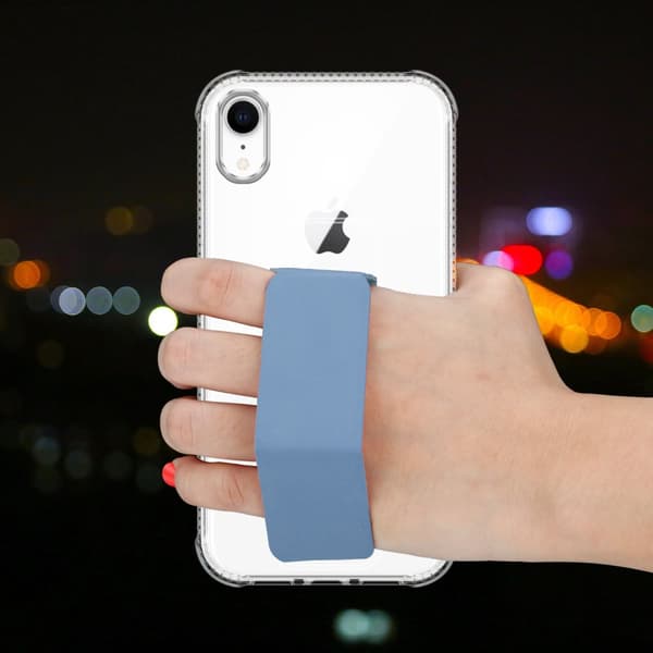 iPhone XR Skal Fodral Mobilskydd Skyddsfodral Case Cover av flexibelt TPU-silikon med hållare och stativfunktion