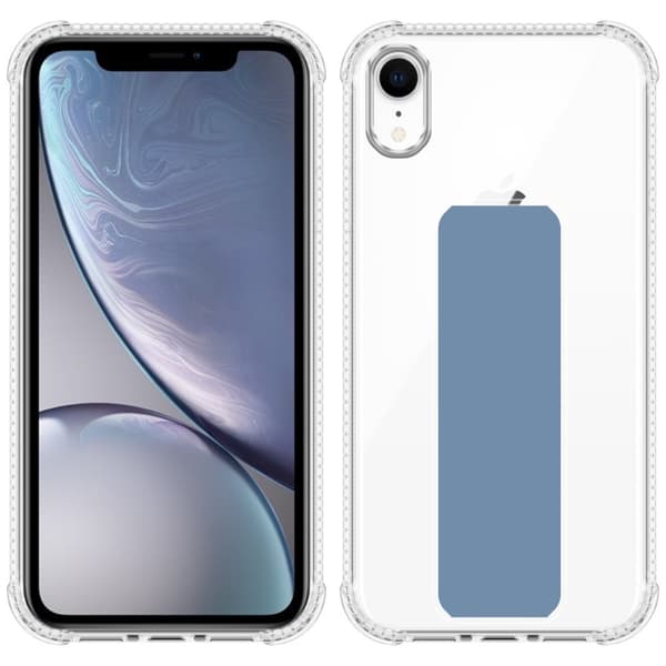 iPhone XR Skal Fodral Mobilskydd Skyddsfodral Case Cover av flexibelt TPU-silikon med hållare och stativfunktion