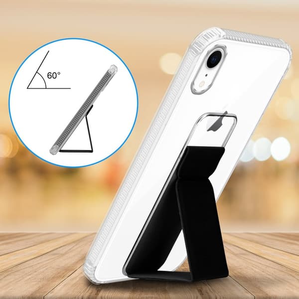 iPhone XR Skal Fodral Mobilskydd Skyddsfodral Case Cover av flexibelt TPU-silikon med hållare och stativfunktion