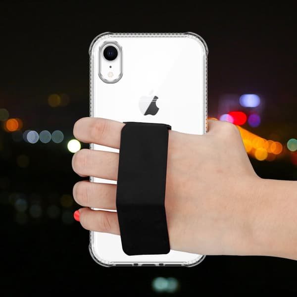 iPhone XR Skal Fodral Mobilskydd Skyddsfodral Case Cover av flexibelt TPU-silikon med hållare och stativfunktion