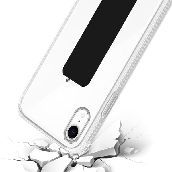 iPhone XR Skal Fodral Mobilskydd Skyddsfodral Case Cover av flexibelt TPU-silikon med hållare och stativfunktion