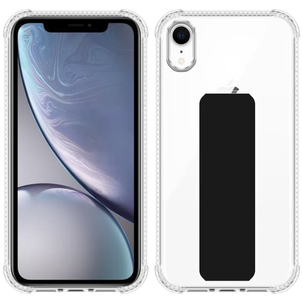 iPhone XR Skal Fodral Mobilskydd Skyddsfodral Case Cover av flexibelt TPU-silikon med hållare och stativfunktion