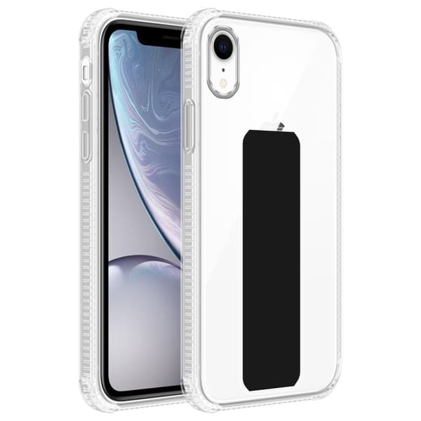 iPhone XR Skal Fodral Mobilskydd Skyddsfodral Case Cover av flexibelt TPU-silikon med hållare och stativfunktion
