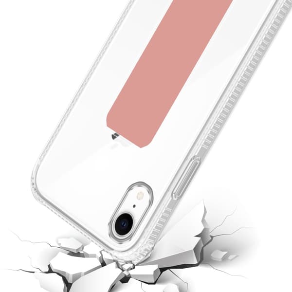 iPhone XR Skal Fodral Mobilskydd Skyddsfodral Case Cover av flexibelt TPU-silikon med hållare och stativfunktion
