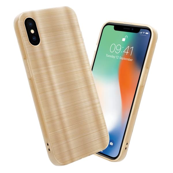 iPhone X / XS Suojakuori Suojakotelo joustavasta TPU-silikonista harjatulla muotoilulla