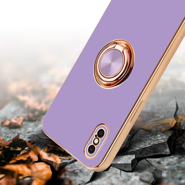 iPhone XS MAX Suojakuori Suojakotelo valmistettu joustavasta TPU silikonista jossa on kameran suojaus ja magneettinen autoteline