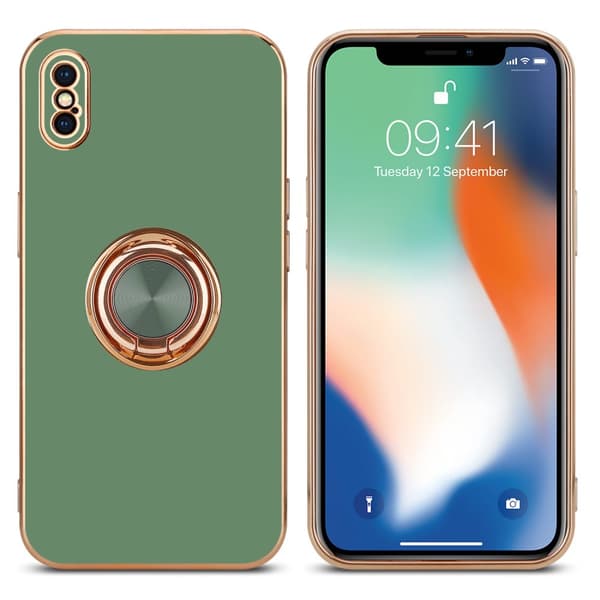 iPhone XS MAX Suojakuori Suojakotelo valmistettu joustavasta TPU silikonista jossa on kameran suojaus ja magneettinen autoteline