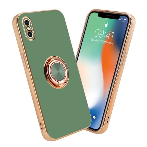 iPhone XS MAX Suojakuori Suojakotelo valmistettu joustavasta TPU silikonista jossa on kameran suojaus ja magneettinen autoteline