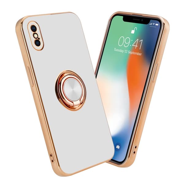 iPhone XS MAX Suojakuori Suojakotelo valmistettu joustavasta TPU silikonista jossa on kameran suojaus ja magneettinen autoteline