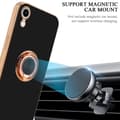 Miniatyrbild 8 av 8: iPhone XR Skal Fodral med ring av flexibel TPU-silikon, med kameraskydd och magnetisk bilhållare