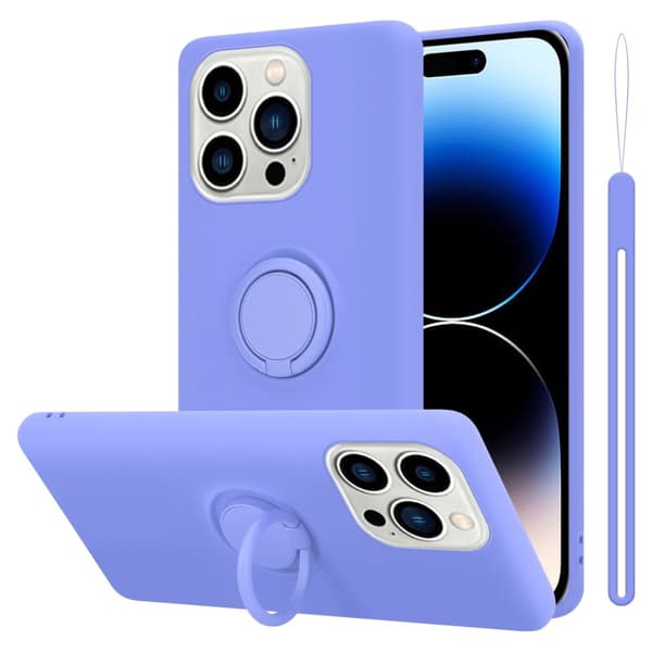 iPhone 14 PRO Cover Etui Case () LIQUID LYS LILLA