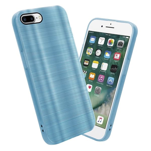 iPhone 7 PLUS / 7S PLUS / 8 PLUS Suojakuori Suojakotelo joustavasta TPU-silikonista harjatulla muotoilulla
