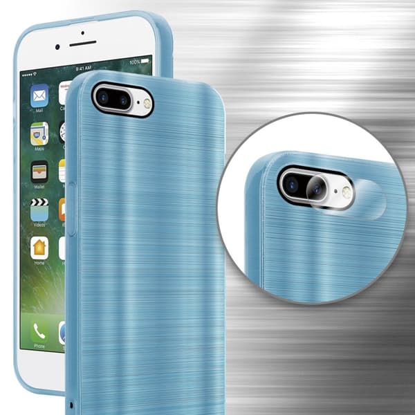 iPhone 7 PLUS / 7S PLUS / 8 PLUS Suojakuori Suojakotelo joustavasta TPU-silikonista harjatulla muotoilulla