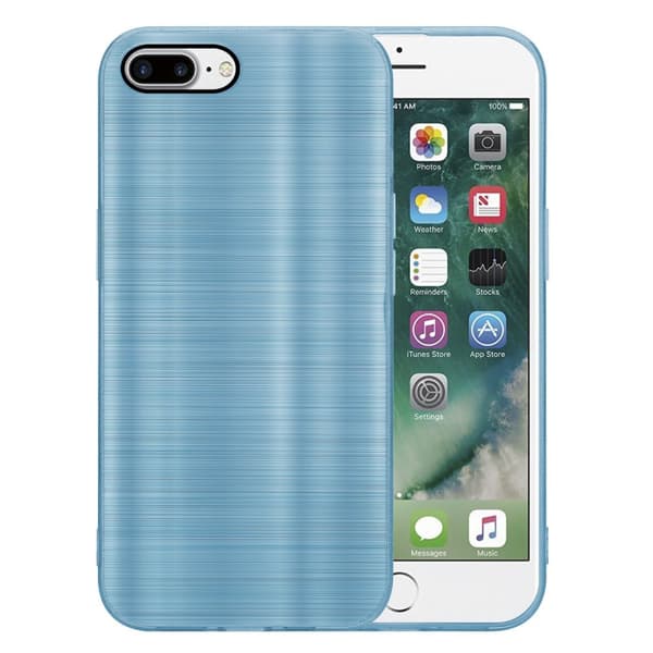 iPhone 7 PLUS / 7S PLUS / 8 PLUS Suojakuori Suojakotelo joustavasta TPU-silikonista harjatulla muotoilulla
