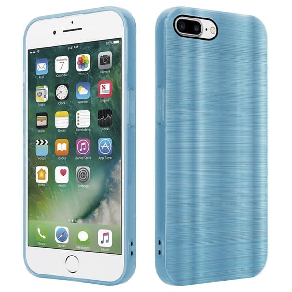 iPhone 7 PLUS / 7S PLUS / 8 PLUS Suojakuori Suojakotelo joustavasta TPU-silikonista harjatulla muotoilulla