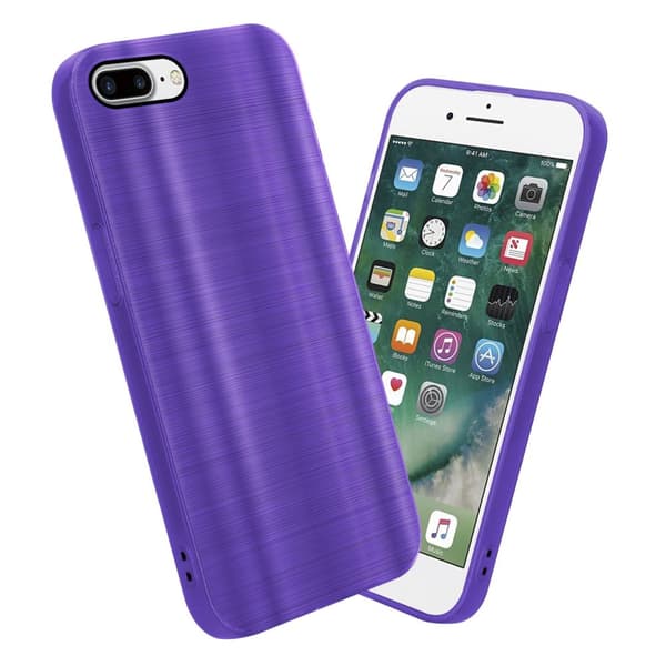 iPhone 7 PLUS / 7S PLUS / 8 PLUS Suojakuori Suojakotelo joustavasta TPU-silikonista harjatulla muotoilulla