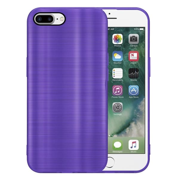 iPhone 7 PLUS / 7S PLUS / 8 PLUS Suojakuori Suojakotelo joustavasta TPU-silikonista harjatulla muotoilulla
