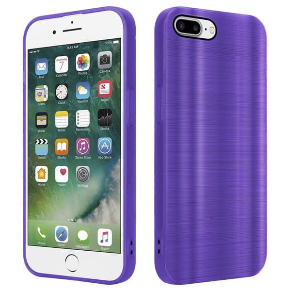 iPhone 7 PLUS / 7S PLUS / 8 PLUS Suojakuori Suojakotelo joustavasta TPU-silikonista harjatulla muotoilulla