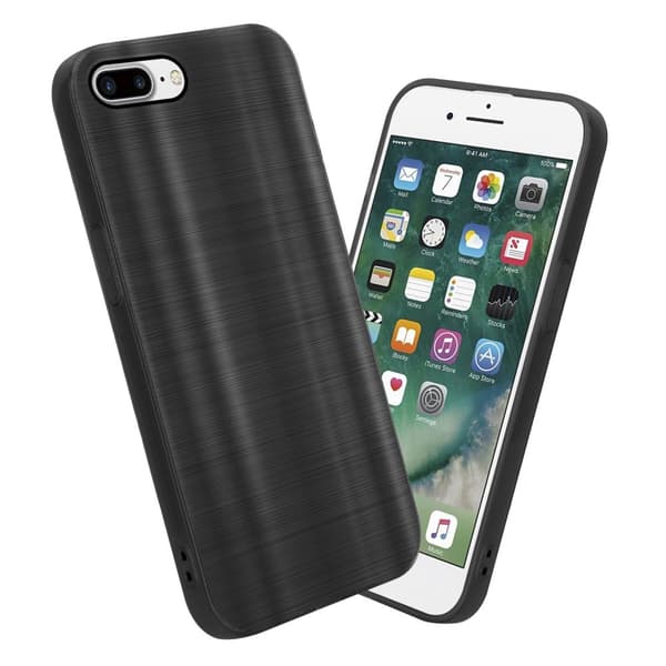 iPhone 7 PLUS / 7S PLUS / 8 PLUS Suojakuori Suojakotelo joustavasta TPU-silikonista harjatulla muotoilulla