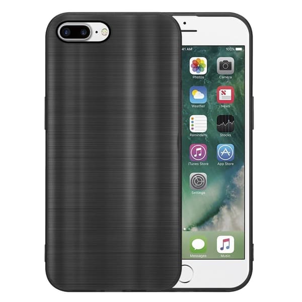 iPhone 7 PLUS / 7S PLUS / 8 PLUS Suojakuori Suojakotelo joustavasta TPU-silikonista harjatulla muotoilulla