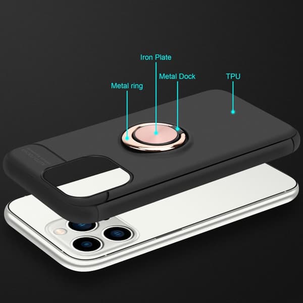 iPhone 14 PRO MAX Suojakuori Suojakotelo jossa on tarkennusrengas valmistettu TPU-silikoni
