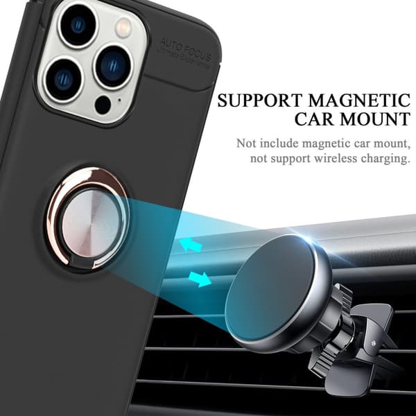 iPhone 14 PRO MAX Suojakuori Suojakotelo jossa on tarkennusrengas valmistettu TPU-silikoni