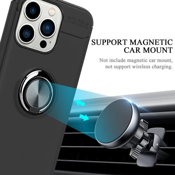 iPhone 14 PRO MAX Suojakuori Suojakotelo jossa on tarkennusrengas valmistettu TPU-silikoni