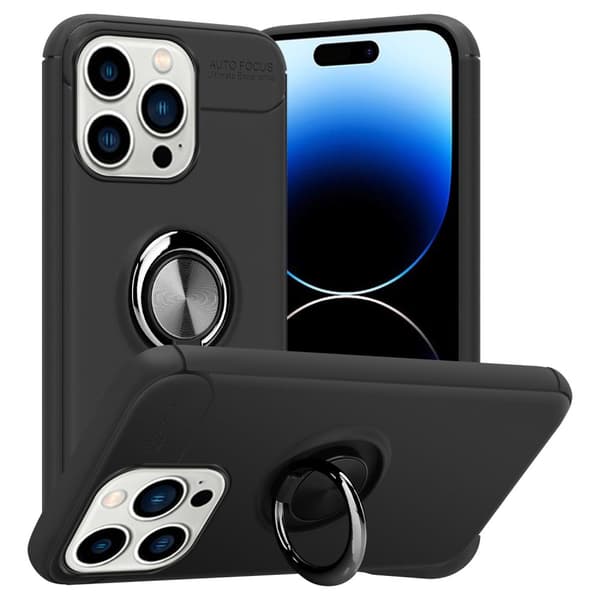 iPhone 14 PRO MAX Suojakuori Suojakotelo jossa on tarkennusrengas valmistettu TPU-silikoni