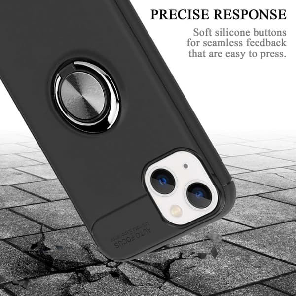 iPhone 14 PLUS Skal Skyddsfodral Fodral med fokusring av TPU-silikon