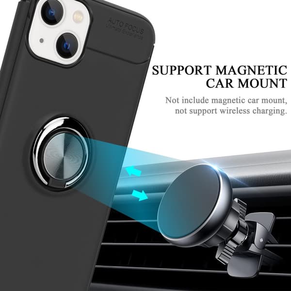 iPhone 14 PLUS Skal Skyddsfodral Fodral med fokusring av TPU-silikon