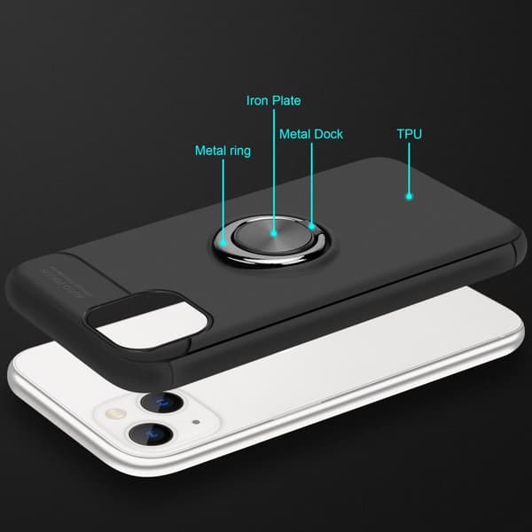 iPhone 14 PLUS Skal Skyddsfodral Fodral med fokusring av TPU-silikon