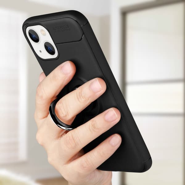 iPhone 14 PLUS Skal Skyddsfodral Fodral med fokusring av TPU-silikon