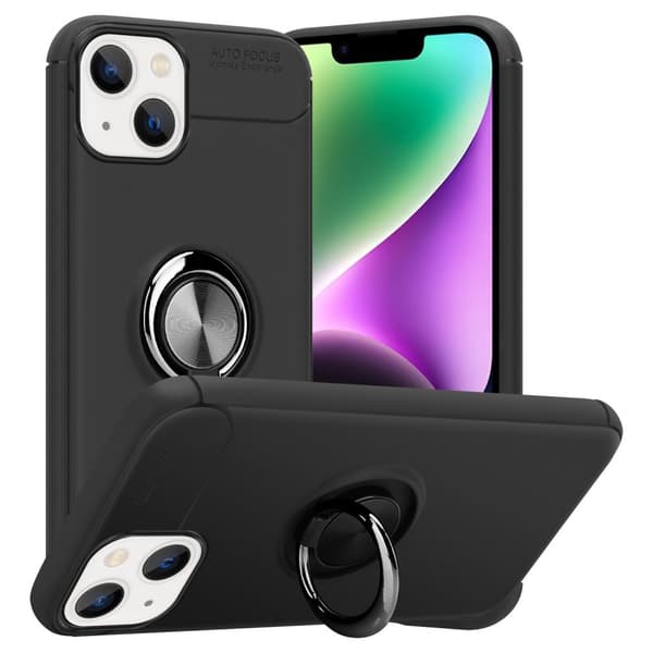 iPhone 14 PLUS Skal Skyddsfodral Fodral med fokusring av TPU-silikon