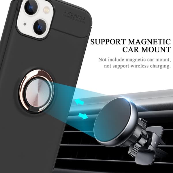iPhone 14 PLUS Skal Skyddsfodral Fodral med fokusring av TPU-silikon