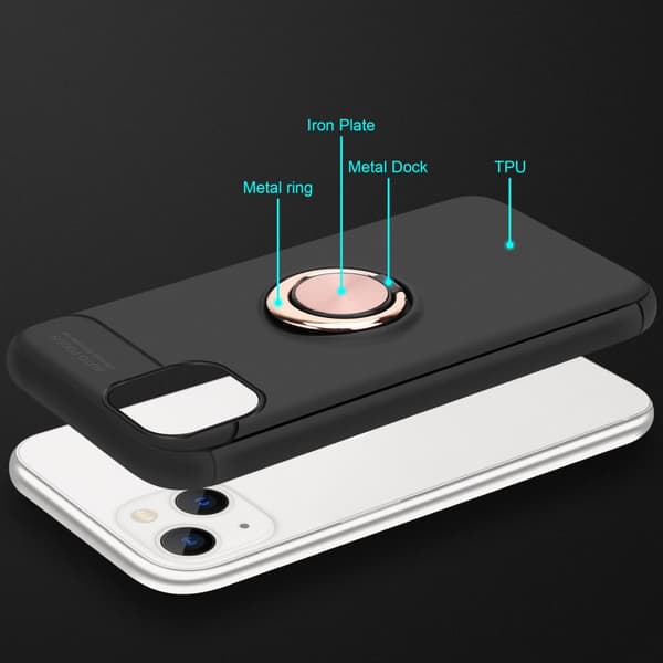 iPhone 14 PLUS Skal Skyddsfodral Fodral med fokusring av TPU-silikon