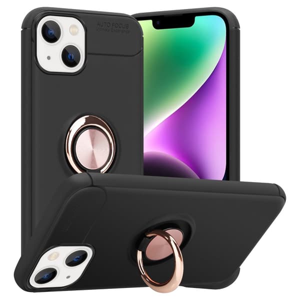 iPhone 14 PLUS Skal Skyddsfodral Fodral med fokusring av TPU-silikon