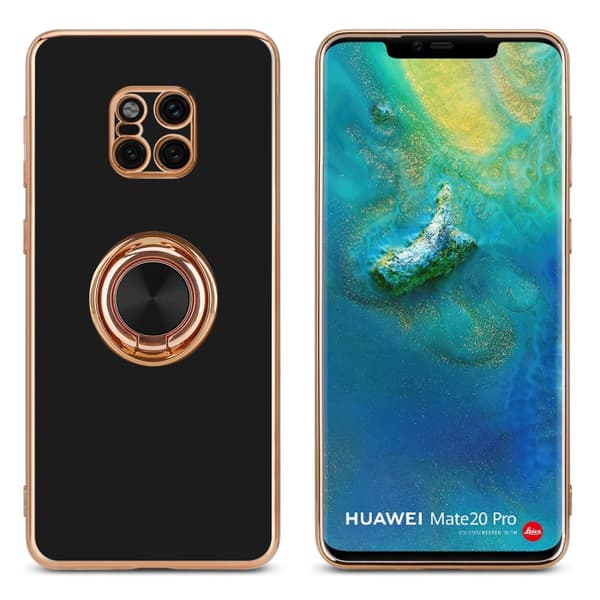 Huawei MATE 20 PRO Suojakuori Suojakotelo valmistettu joustavasta TPU silikonista jossa on kameran suojaus ja magneettinen autoteline