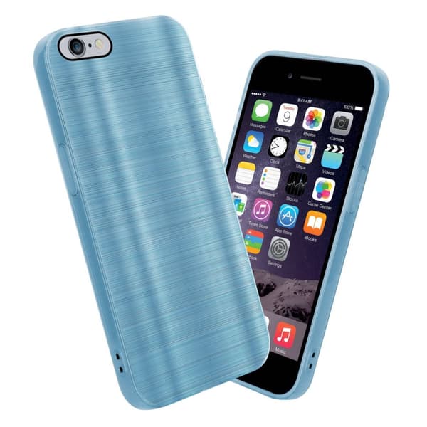 iPhone 6 PLUS / 6S PLUS Suojakuori Suojakotelo joustavasta TPU-silikonista harjatulla muotoilulla