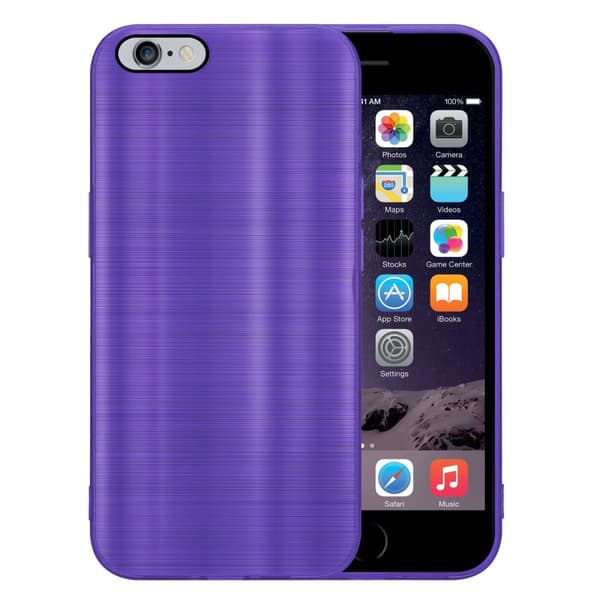 iPhone 6 PLUS / 6S PLUS Suojakuori Suojakotelo joustavasta TPU-silikonista harjatulla muotoilulla