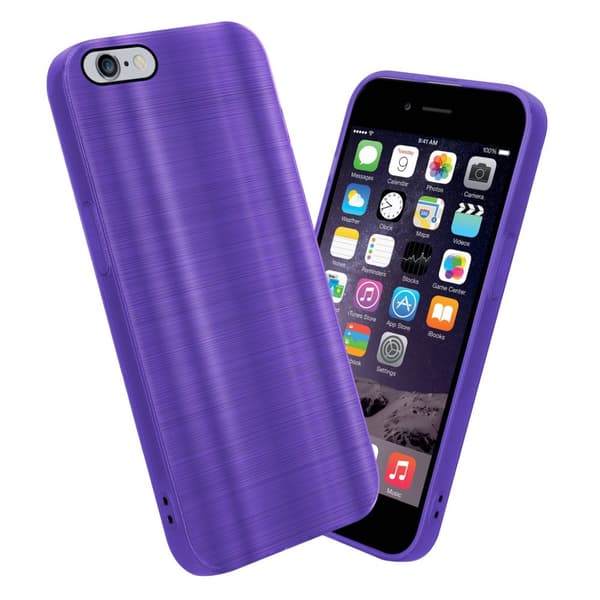 iPhone 6 PLUS / 6S PLUS Suojakuori Suojakotelo joustavasta TPU-silikonista harjatulla muotoilulla