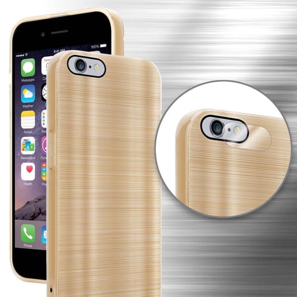 iPhone 6 PLUS / 6S PLUS Suojakuori Suojakotelo joustavasta TPU-silikonista harjatulla muotoilulla