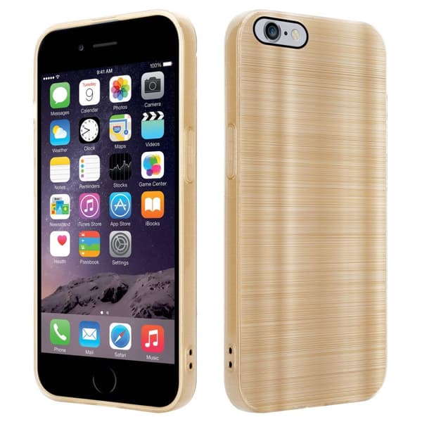 iPhone 6 PLUS / 6S PLUS Suojakuori Suojakotelo joustavasta TPU-silikonista harjatulla muotoilulla