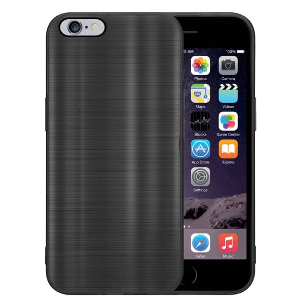 iPhone 6 PLUS / 6S PLUS Suojakuori Suojakotelo joustavasta TPU-silikonista harjatulla muotoilulla