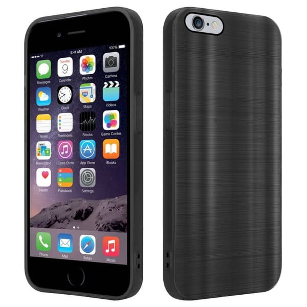 iPhone 6 PLUS / 6S PLUS Suojakuori Suojakotelo joustavasta TPU-silikonista harjatulla muotoilulla