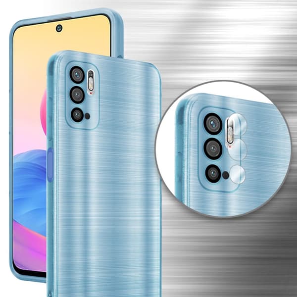 Xiaomi RedMi NOTE 10 5G / POCO M3 PRO 5G Suojakuori Suojakotelo joustavasta TPU-silikonista harjatulla muotoilulla
